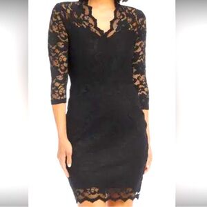 Source Unknown Black Lace Dress